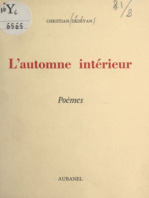 cover image of L'automne intérieur